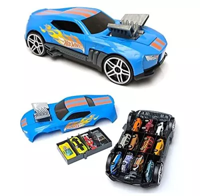 Buy Hot Wheels Car Storage 2in1 Race N' Haul Free Wheel Car Storage Case With Retrac • 19.99£