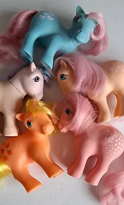 Buy My Little Pony G1 Bundle Bowtie Cotton Candy Peachy  Blossom Applejack • 45£
