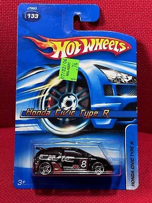 Buy Hot Wheels Honda Civic Type R (2006) Black Die-Cast Toy Car #133 • 80£