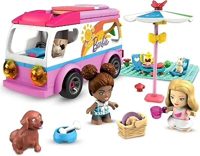 Buy Barbie Adventure Dream Camper With 123-Piece 2 Micro-Dolls Accessories Pets 5+ • 37.79£