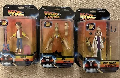 Buy Back To The Future Cartoon Figures (Marty Mcfly, Doc Brown, Biff Tanner) NECA • 30£
