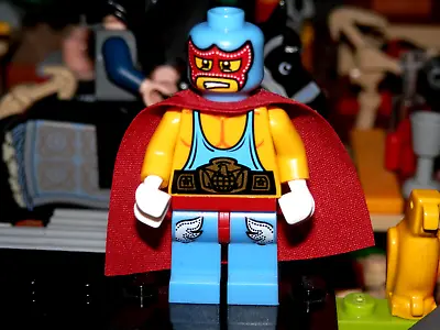 Buy Lego Minifigures - Series 1 - Super Wrestler  - Lego Mini Figure With Base • 6.95£