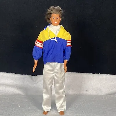 Buy Jointed Mattel Ken Doll, Silky White Pants, Windbreaker, Rooted Hair, Vintage • 16.10£
