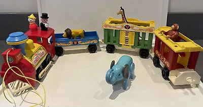 Buy Vintage Fisher Price Toys Circus Train With Animals And People - 1973 • 19.99£