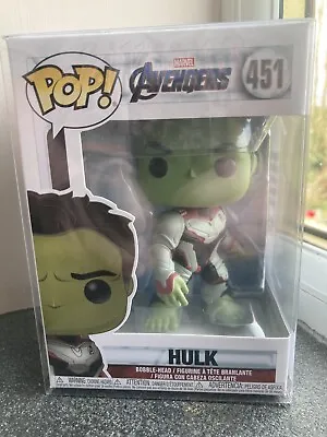 Buy Funko Pop Hulk #451 Marvel Endgame Free Pop Protector • 12.95£