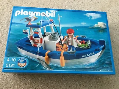 Buy New In Sealed Box Playmobil 5131 City Action Fishing Trawler Boat Playset  • 24£