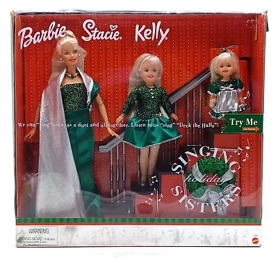 Buy Mattel 26260 NrfB Singing Holiday Sisters Gift Set: Barbie, Kelly, Stacie / NrfB • 112.66£