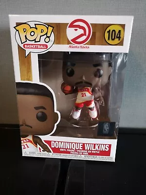 Buy Dominique Wilkins NBA Atlanta Hawks Home POP! Basketball #104 Vinyl Figure Funko • 10.99£