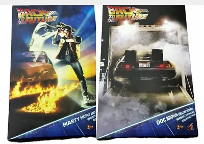 Buy Hot Toys Back To The Future Doc Brown Deluxe MMS610 & MMS573 Marty Mcfly Pre Own • 440£
