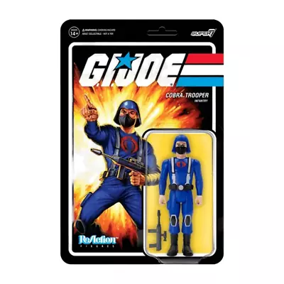 Buy G.I. JOE W1 - Cobra Trooper H-BACK (Pink)  ReAction Figure  3.75  Super7 • 14.95£