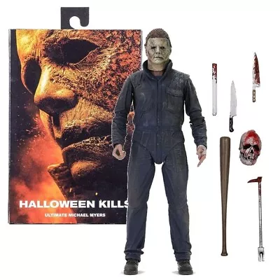 Buy NECA Michael Myers Horror Halloween Action Figure 7.5'' PVC Halloween Model Toys • 26£