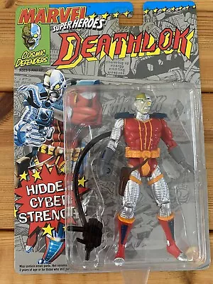 Buy Marvel Super Heroes Cosmic Defenders Deathlok Action Figure 1992 ToyBiz • 10£