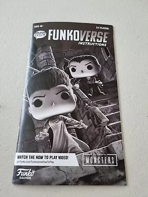 Buy Pop! Funkoverse Universal Monsters Board Game Spare Rulebook In English Only • 3.99£