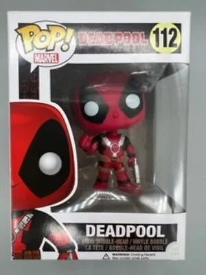 Buy Funko POP #112 Deadpool (Thumb Up) - Marvel Damaged Box - Includes Protector • 12.99£