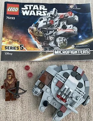 Buy Lego Star Wars Microfighters Millenium Falcon Chewbacca 75193 Series 5 Disney • 12.99£