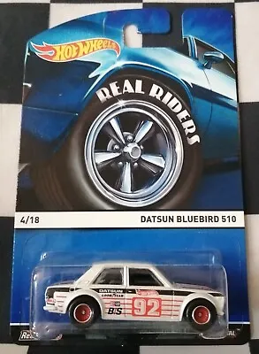Buy Hot Wheels Heritage Real Riders Datsun Bluebird 510 #4/18 • 39.99£