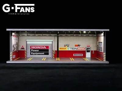Buy 1:64 Garage Diorama LED Light CarPort Honda G-FANS Hot Wheels  • 35£
