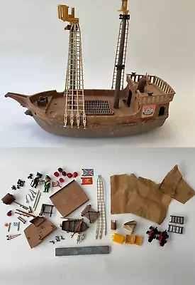 Buy Vintage Playmobile Pirate Galleon Figures And Accessories • 12.99£