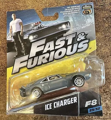 Buy Dodge Ice Charger F8 Fast And Furious Model Car Mattel 1:55 23/32 Die Cast • 7.50£