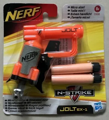Buy Nerf N-strike Jolt EX-1 Soft Whistler Dart Shooter Toy Micro Size With 2 Darts • 6.99£
