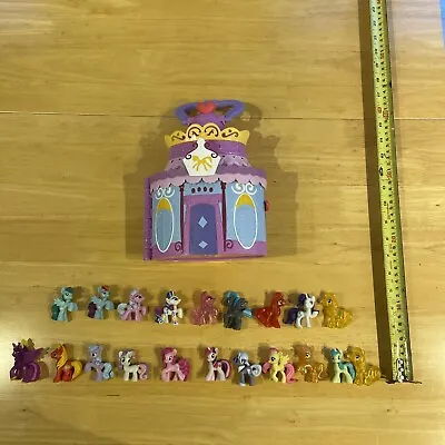 Buy Hasbro MY LITTLE PONY Portable Castle Handle Carrying Case And Pony X20 • 12.99£