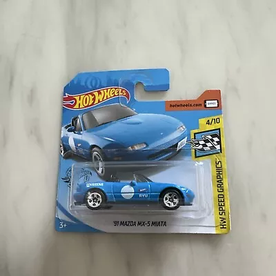 Buy Hot Wheels HW Speed Graphics 2019 Blue '91 Mazda MX-5 Miata • 10£