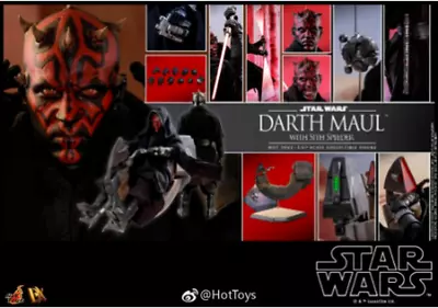 Buy Hot Toys DX17 Star Wars The Phantom Menace Darth Maul & Sith Speeder New • 452£