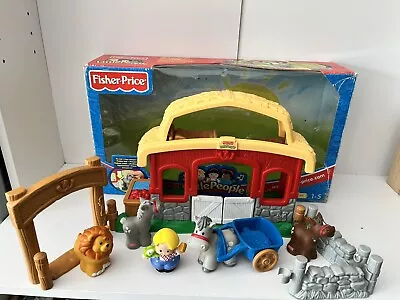 Buy Vintage Fisher Price Little People 2003 Farm Stable Playset - Sounds & Horses • 23.99£