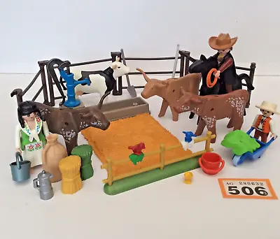 Buy Playmobil Western Long Horn Cowboy Bundle Cowboys Farmers Cattle Farmyard Set • 40£