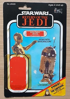 Buy Vintage Star Wars R2D2 Sensorscope (CUT BUBBLE) ROTJ Kenner 65 Cardback 1983 • 44.99£