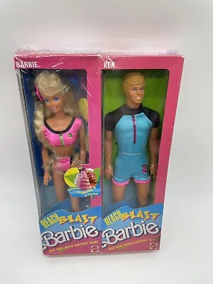 Buy Barbie 1989 Beach Blast Barbie & Ken Made In Malaysia Nrfb • 213.38£