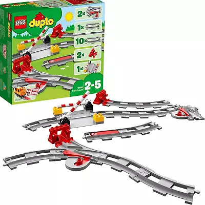 Buy Lego Duplo Train Tracks Railway Set With Action Brick 10882 Ages 2-5 Years • 17.81£