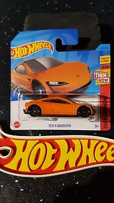 Buy Hot Wheels ~ Tesla Roadster, Short Card, Bright Orange.  More NEW Model's Listed • 3.39£