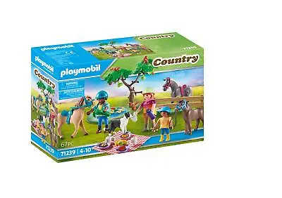Buy Playmobil Horse Farm Country Picnic Outing With Horses Family Pretend Play 71239 • 25.99£