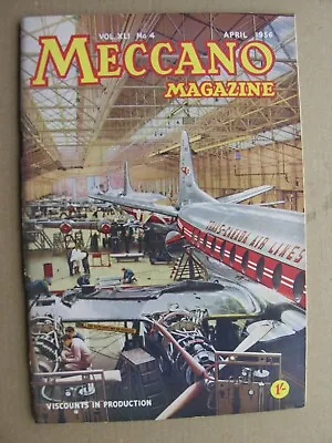 Buy 1956 MECCANO MAGAZINE April Uranium, Vickers Viscount, Shakespeare & Stratford • 8£