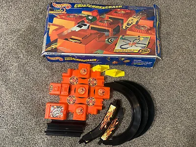 Buy Vintage 1992 Hot Wheels Criss Cross Crash Replacement Motor Track And Pieces • 33.07£