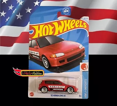 Buy Hot Wheels '92 HONDA CIVIC EG HW J-IMPORTS US CARD D CASE 2024 • 3.49£