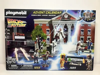 Buy Playmobil 70574 - Back To The Future Advent Calendar - 24 Opening Doors - 97pcs • 23£