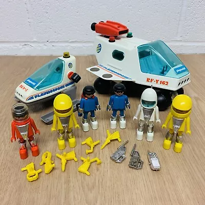 Buy Vintage Playmobil Playmo Space Rover 3534 & Lunar Lander 3509 Playset Figures • 34.95£