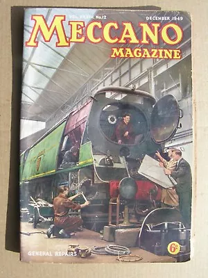 Buy 1949 MECCANO MAGAZINE December Sikorsky S-51, Hedgehog, Bradford Town Hall Clock • 8£