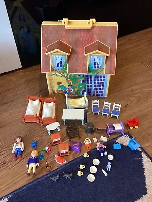 Buy VINTAGE Playmobil Set 5763 My Take Along Carry Case House Figures & Accessories • 10.95£