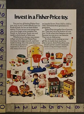 Buy 1975 FISHER PRICE FAMILY FARM BASKETBALL BOAT TRUCK DOLL HOUSE 2-pg TOY AD TT01 • 20.79£