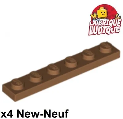 Buy LEGO 4x Flat Plate 1x6 6x1 Flesh Medium Nougat 3666 NEW • 1.58£