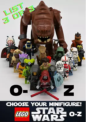 Buy 3/3 Genuine LEGO Star Wars - Choose Your Minifigures O-Z! Rare, New & Used • 49.89£