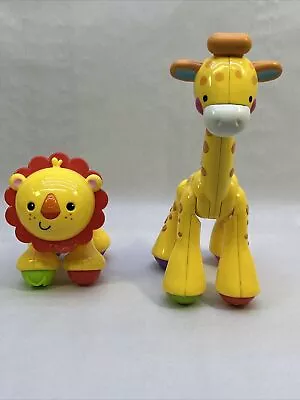 Buy Fisher Price Clicker Giraffe & Lion/baby Toys • 9.90£