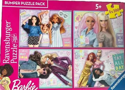 Buy Barbie Bumper Jigsaw Puzzle Pack: 4 X 100: Ravensburger: Age 5+: Complete • 5£