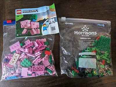 Buy LEGO Minecraft 21157 BigFig Pig (Complete) & 21156 BigFig Creeper (Creeper Only) • 9.99£