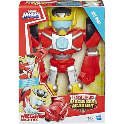 Buy Playskool Heroes Transformers Rescue Bots Academy Mega Mighties Hot Shot Hasbro • 12.99£