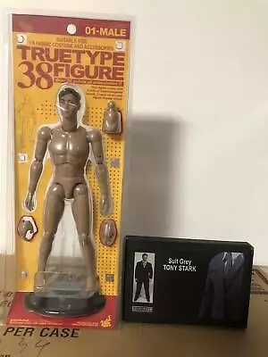 Buy HOT TOYS 1/6 Truetype Figure 01-Male + Suit Grey Tony Stark • 136.95£