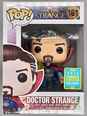 Buy #161 Doctor Strange (w/ Rune) Marvel 2016 Con Damaged Box Funko POP & Protector • 33.74£